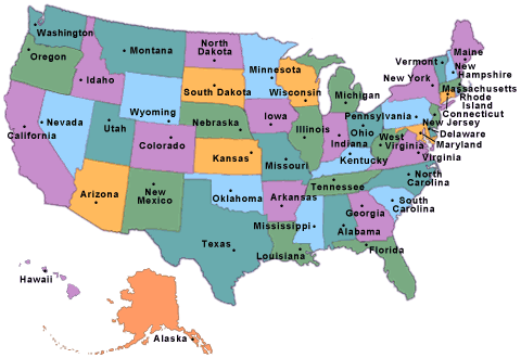 U.S. map