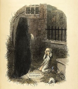 Illustration of Dickens' Ghost of Christmas Future