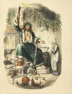 Illustration of Dickens' Ghost of Christmas Present