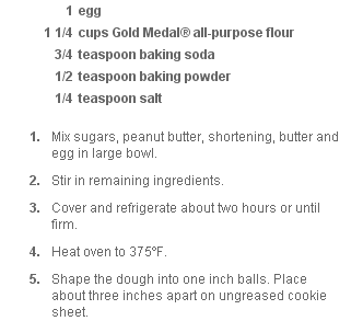Screen shot of recipe page