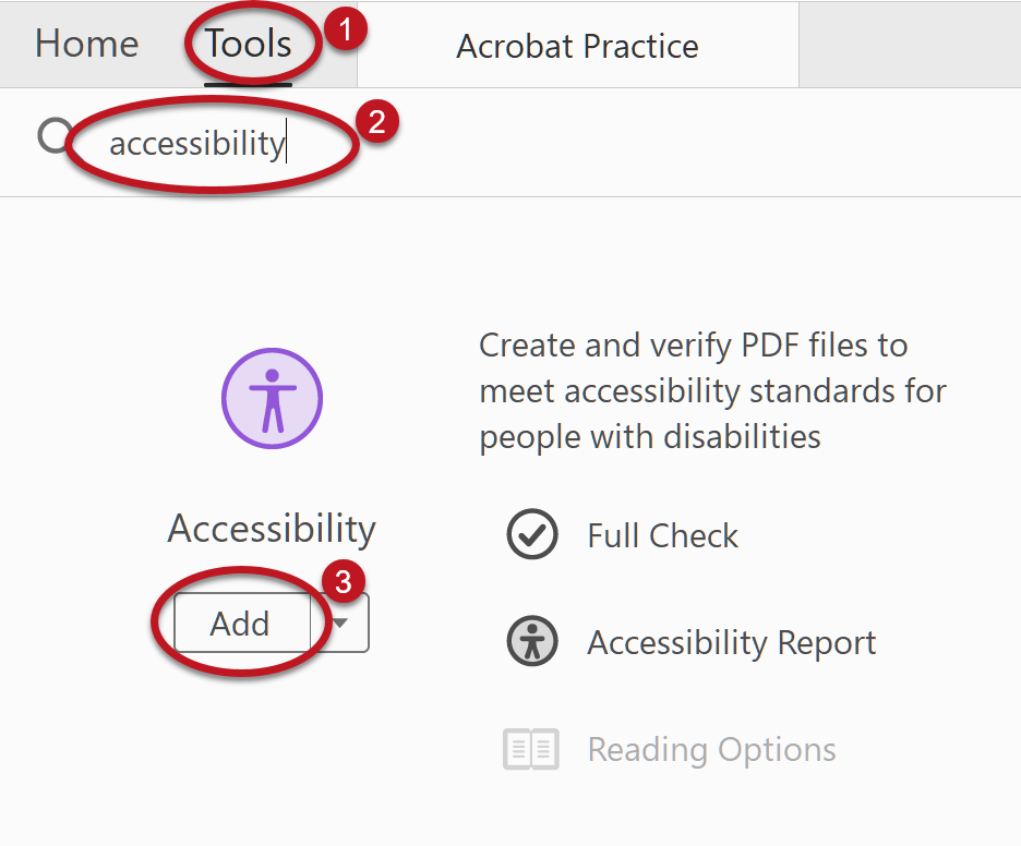 Add accessibility tool