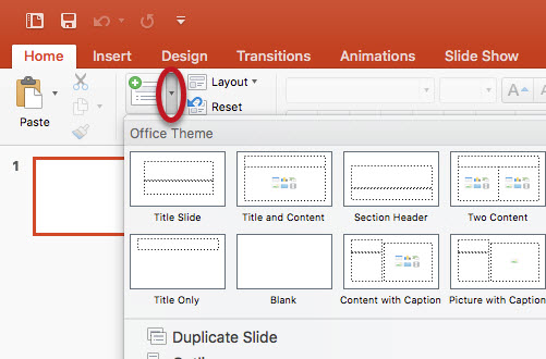 change the printing format in powerpoint for mac