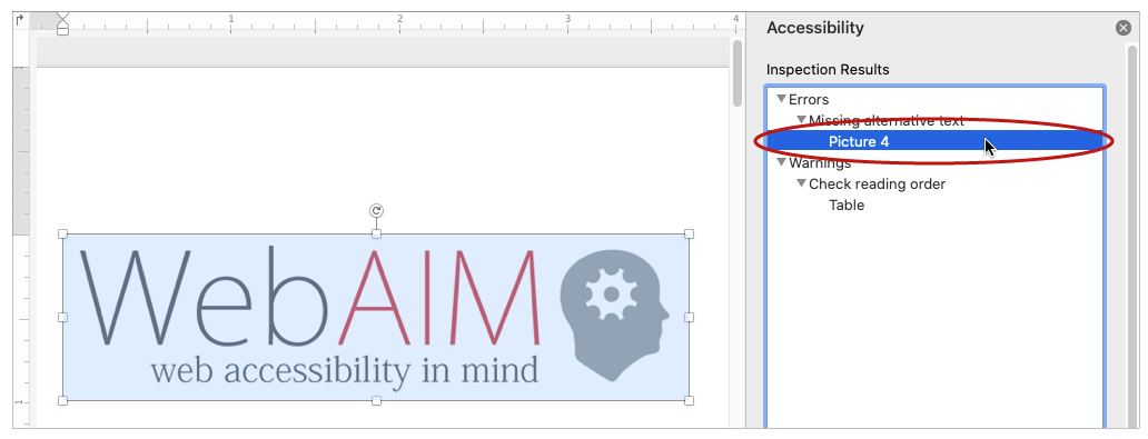 how to check for accessibility in word